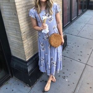 Free People Tiered Floral Dress